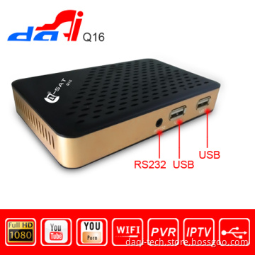 Best Q-Sat Q16 Mini HD Decoder No Dish Internet Connection